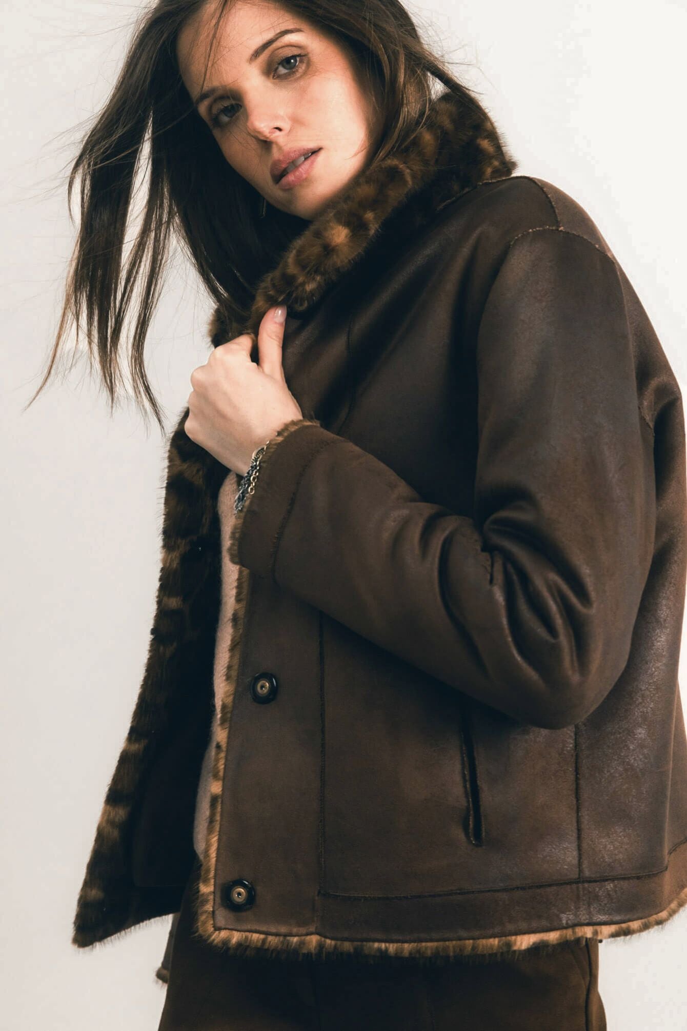 Blouson réversible léopard wild chic | Elora