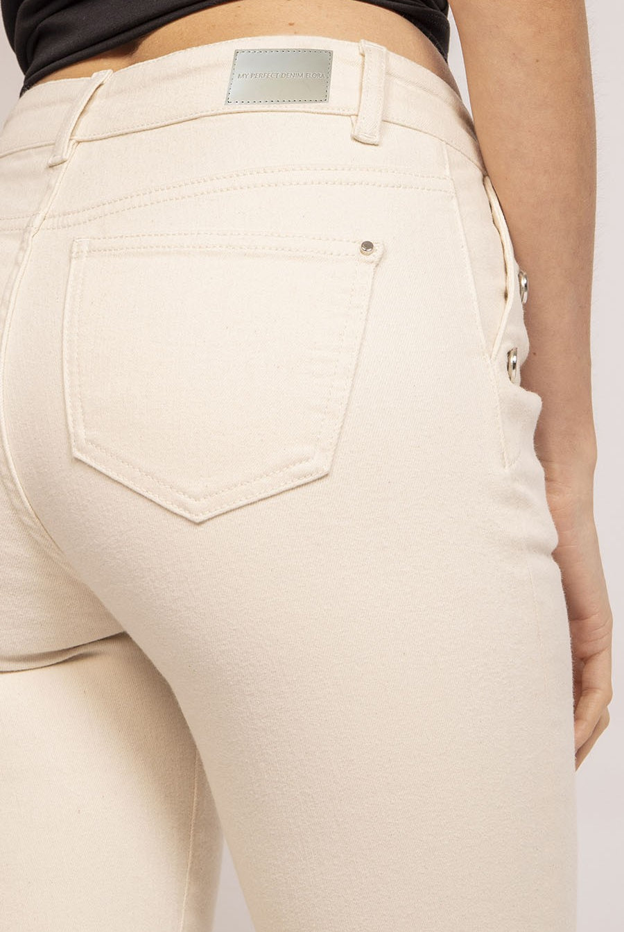 Jean droit à pont écru | Elora