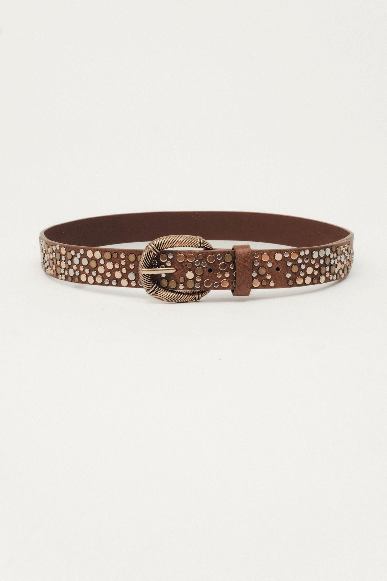 Ceinture camel rivets | Elora