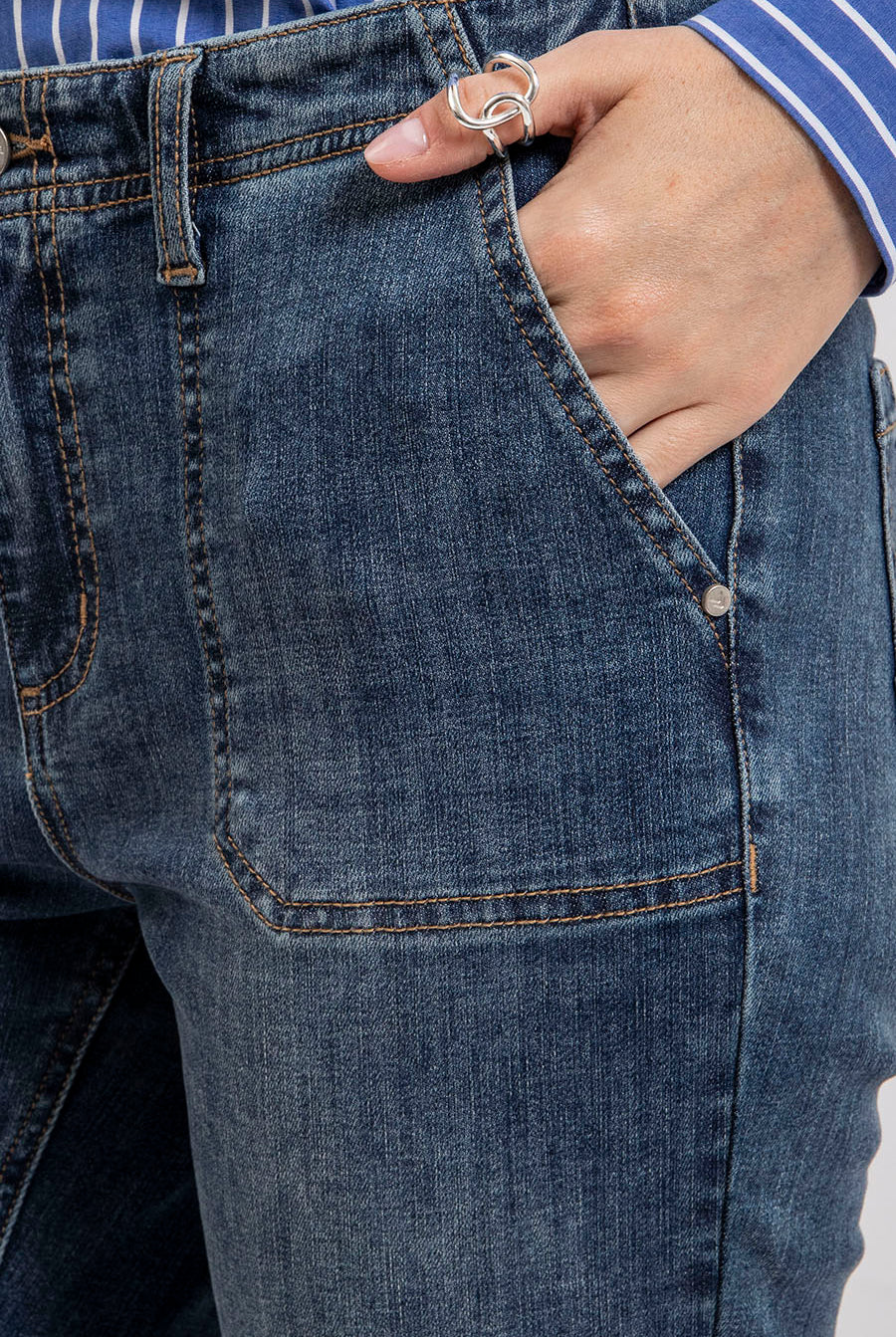 Jean bootcut bleu | Elora