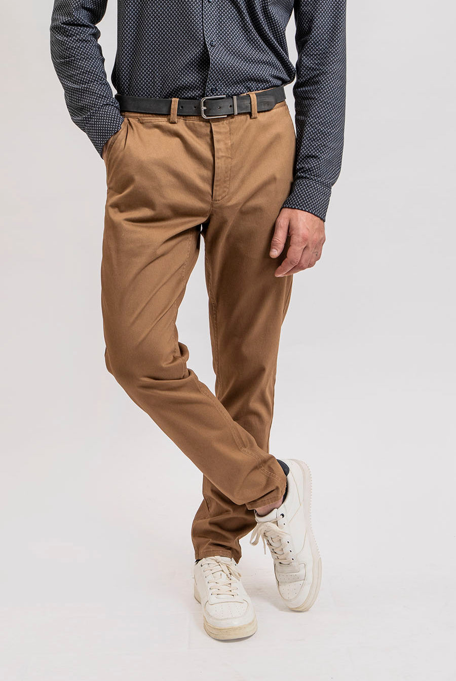 Pantalon chino caramel | Elora
