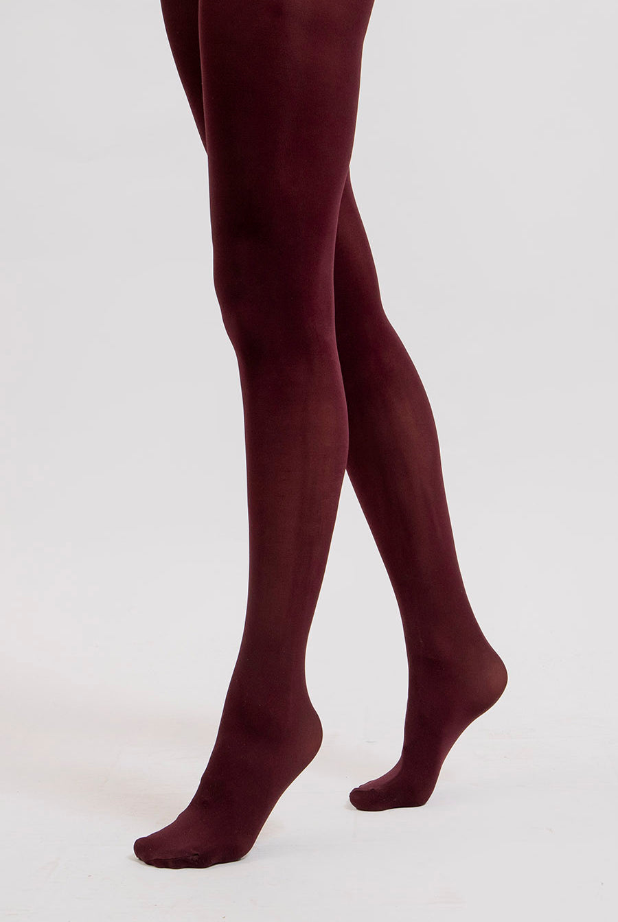 Collants opaques bordeaux | Elora