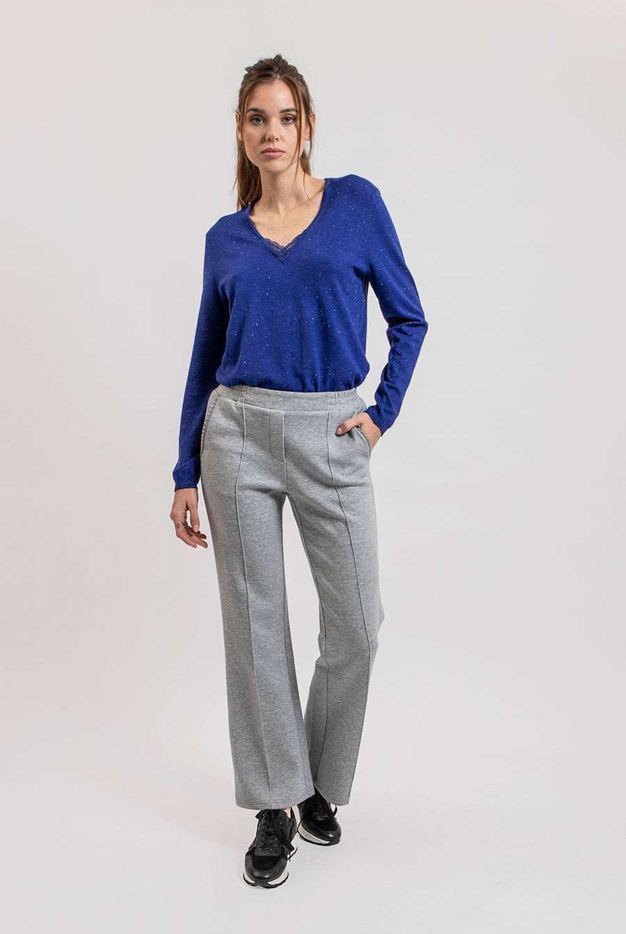 Pull façon lingerie ultraviolet | Elora