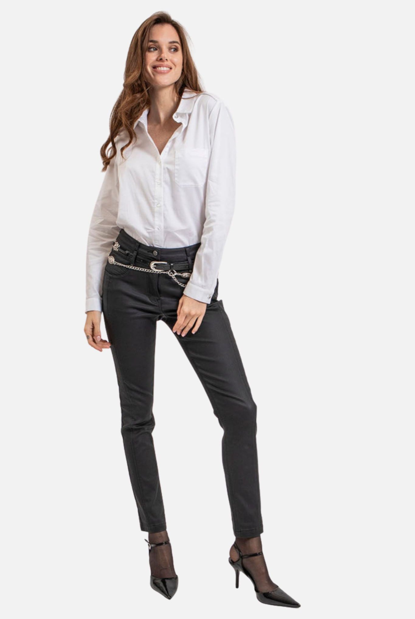 Chemise coupe droite blanche | Elora