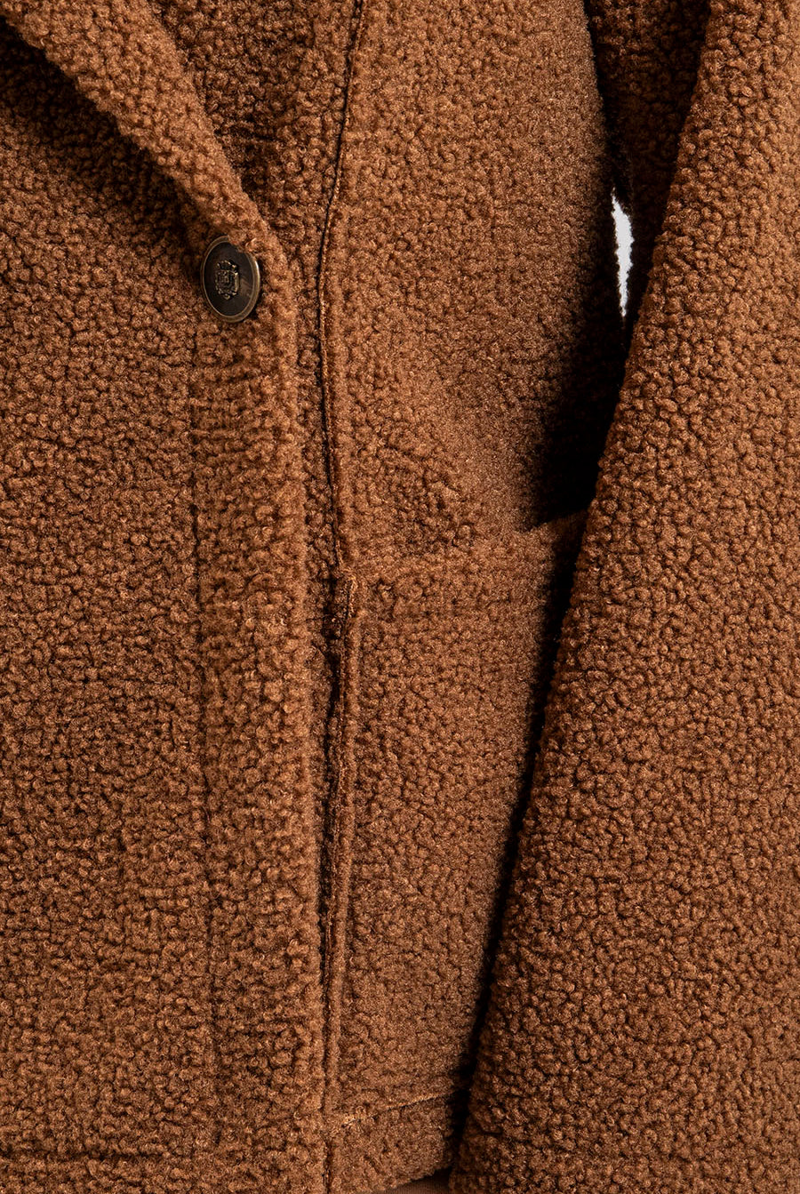 Manteau réversible coloris toffee | Elora