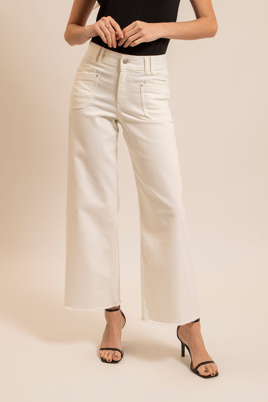 Jean wide leg blanc | Elora
