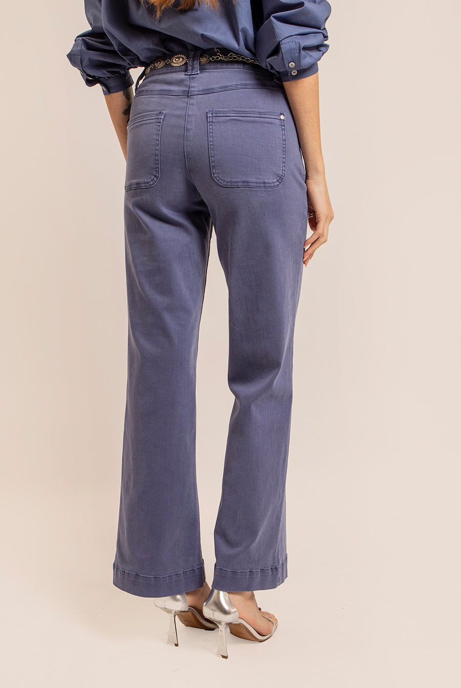 Pantalon évasé lavande | Elora