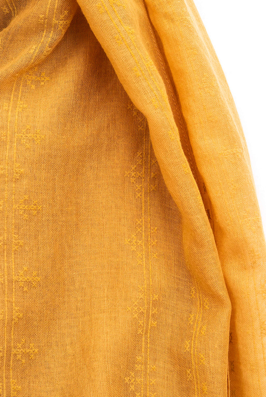 Chèche imprimé ocre | Elora