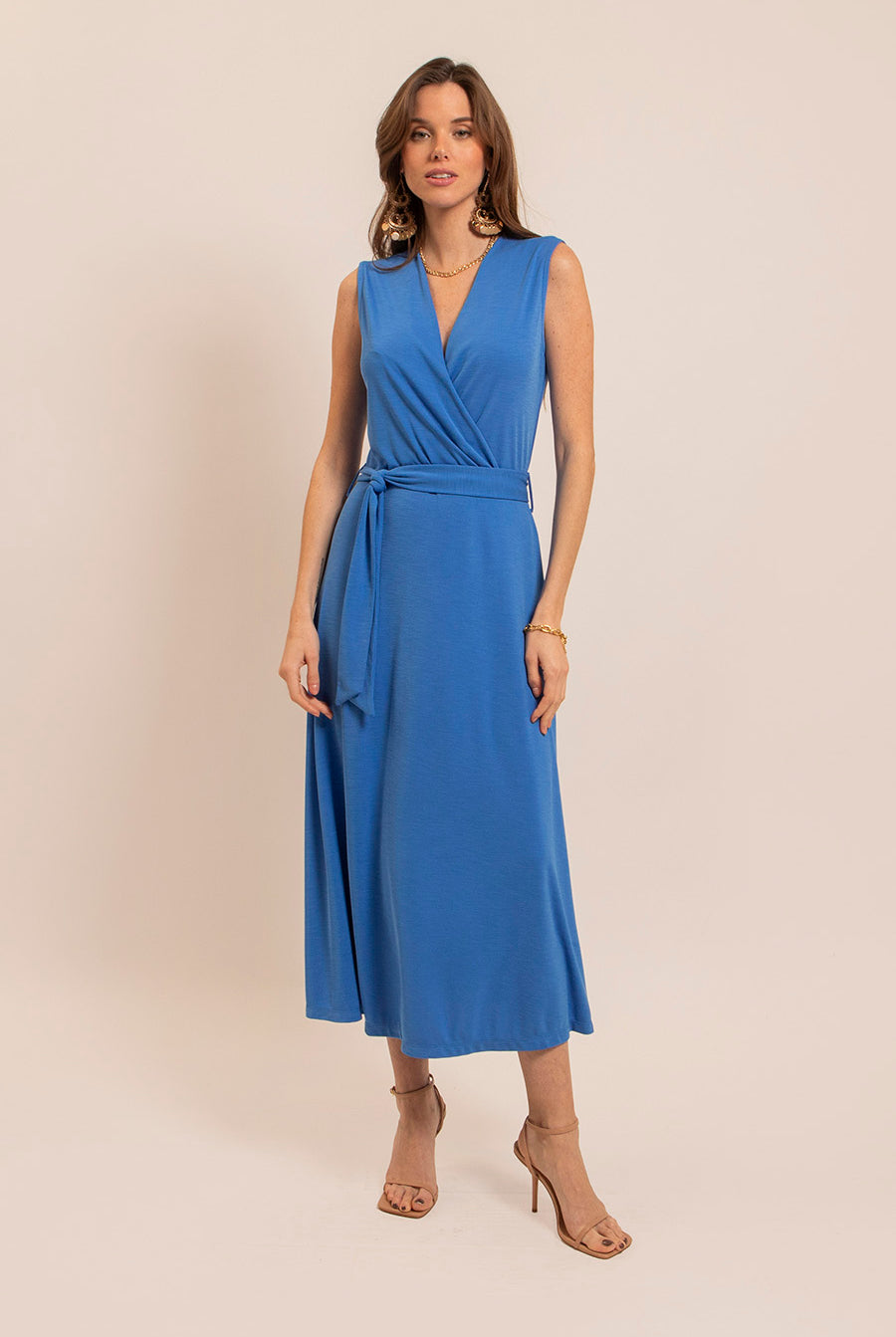 Robe longue bleue | Elora