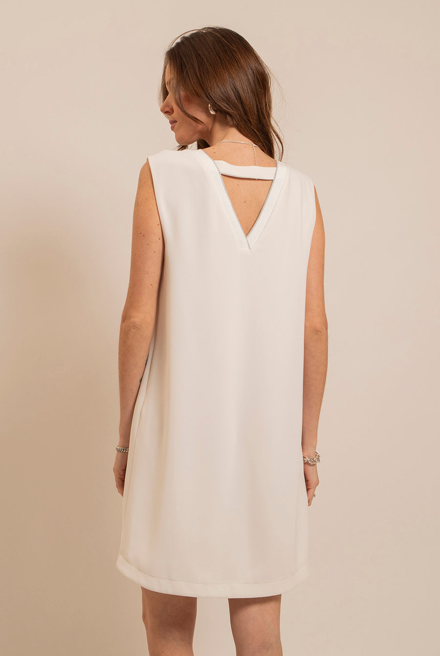 Robe droite blanche | Elora