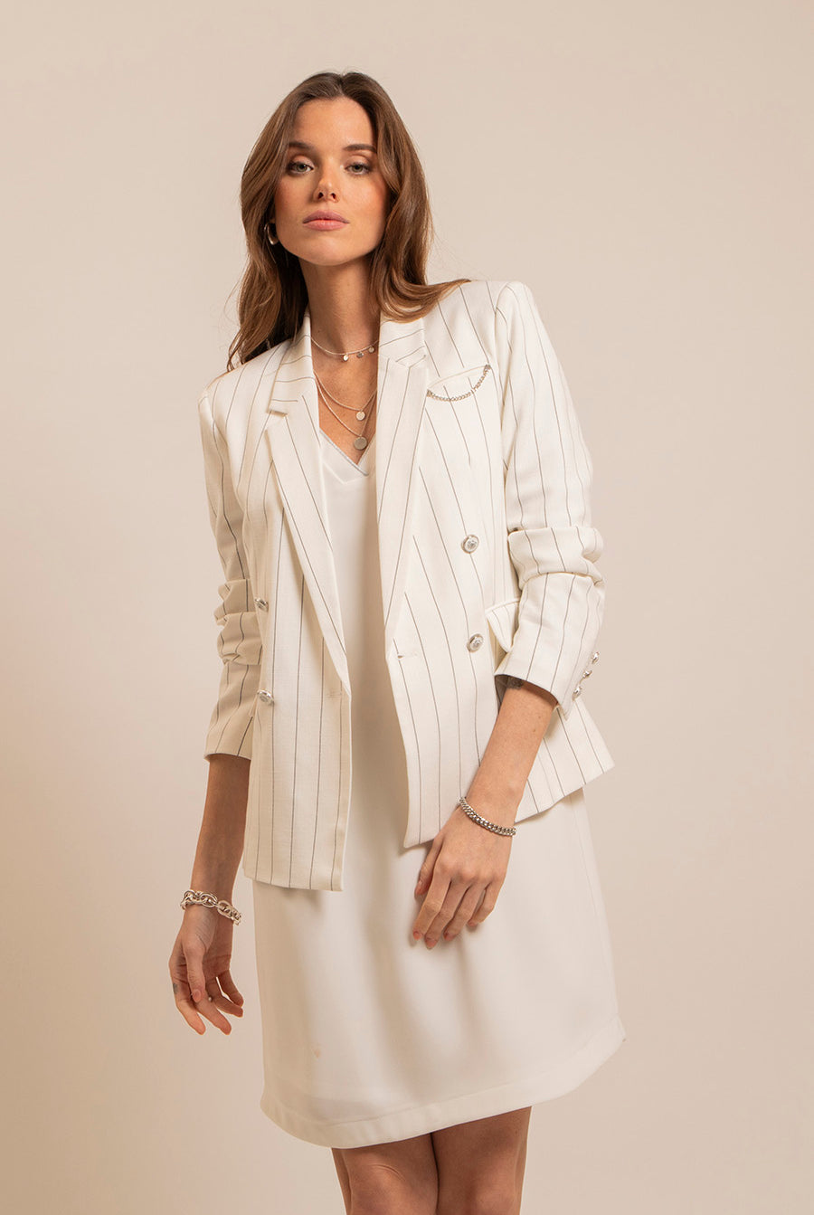 Robe droite blanche | Elora