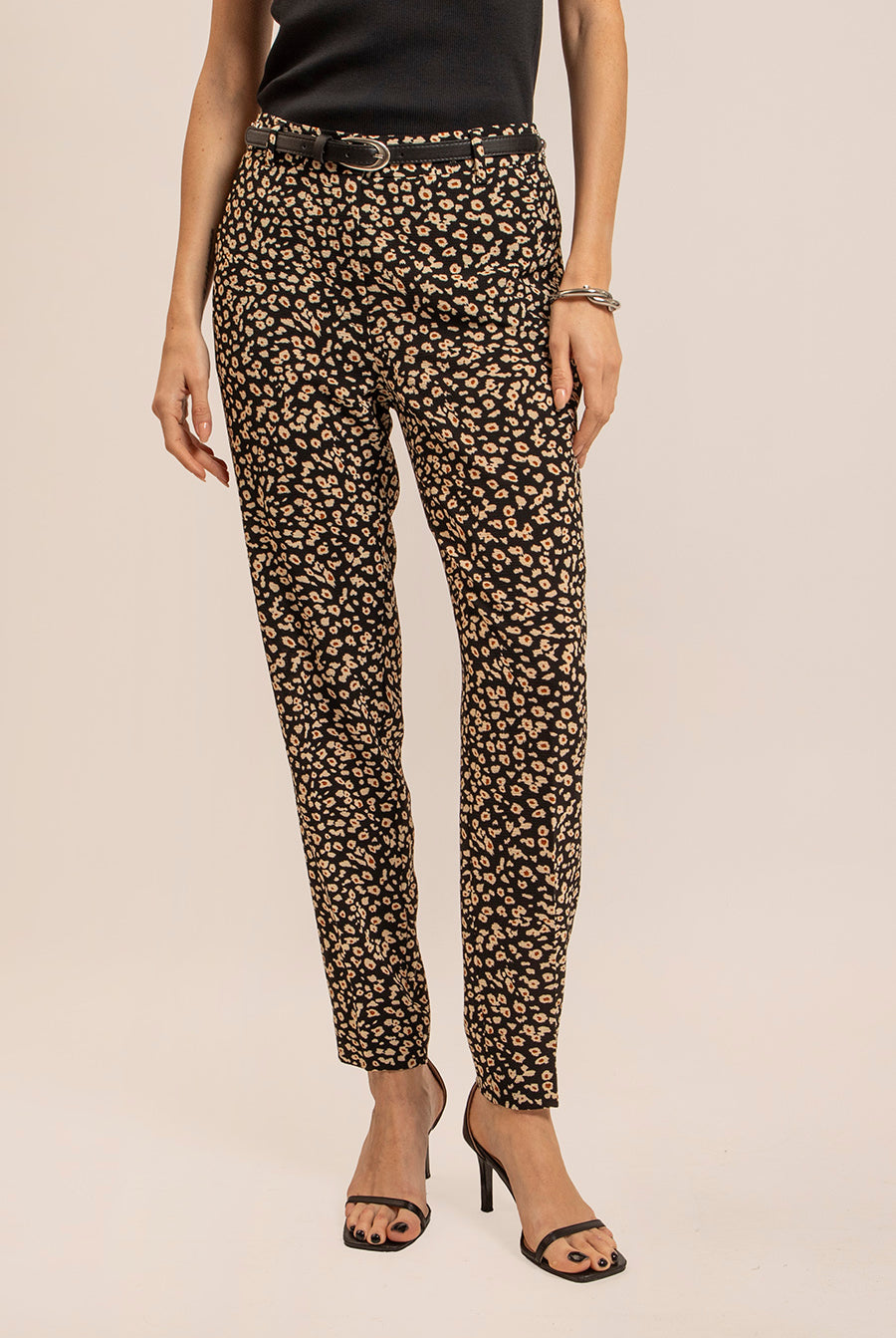 Pantalon fluide imprimé léopard | Elora
