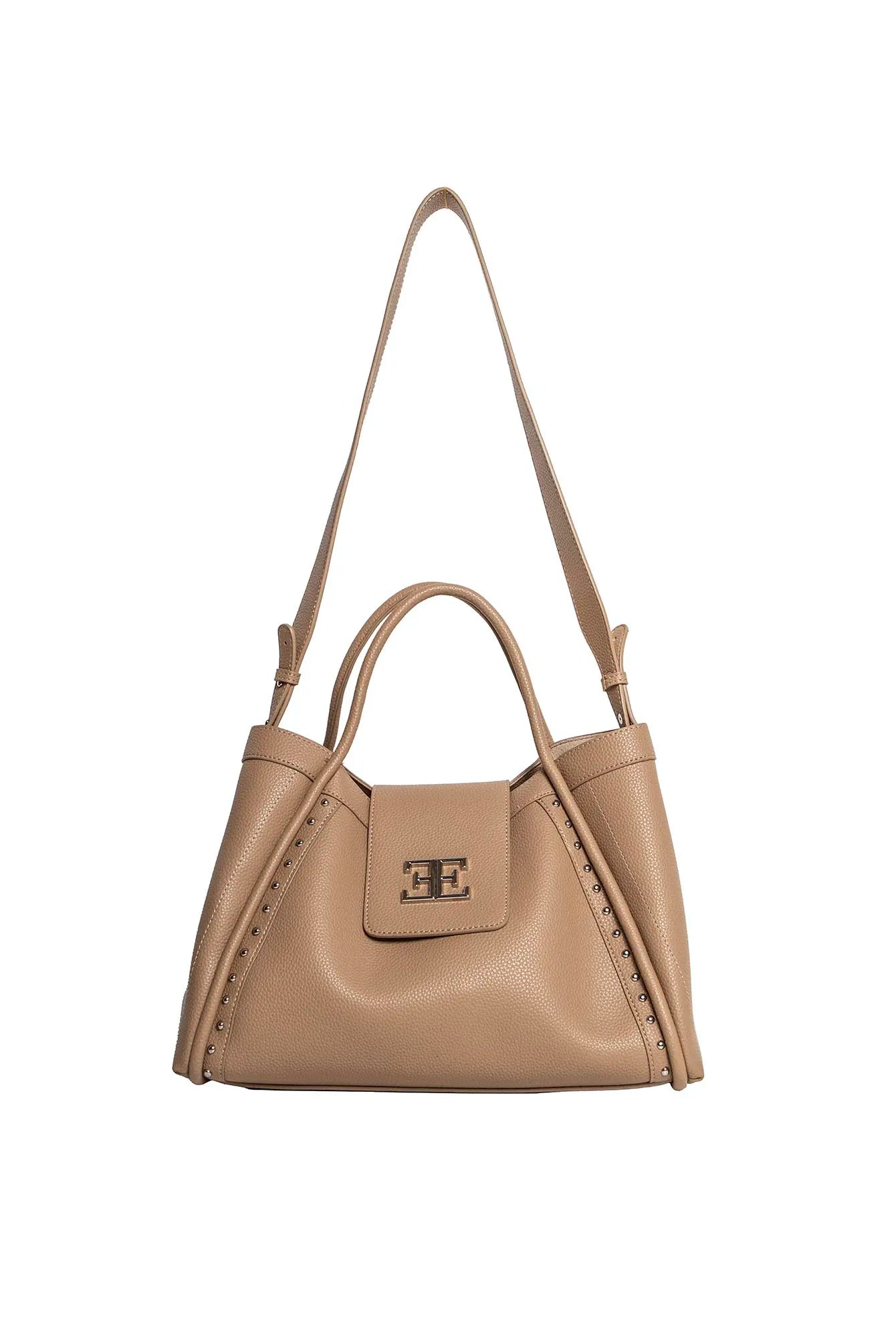 Sac cabas simili cuir beige | Elora