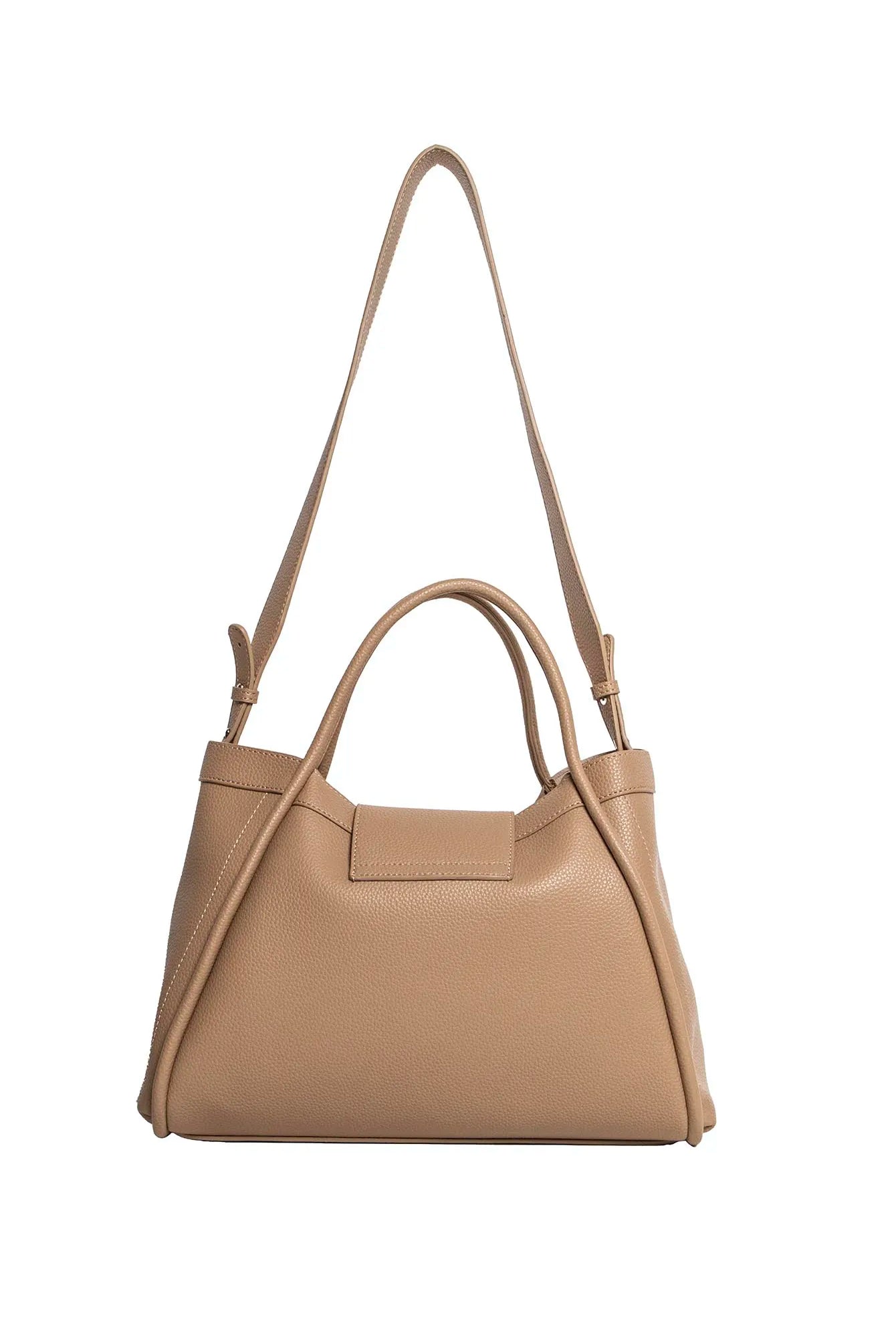 Sac cabas simili cuir beige | Elora