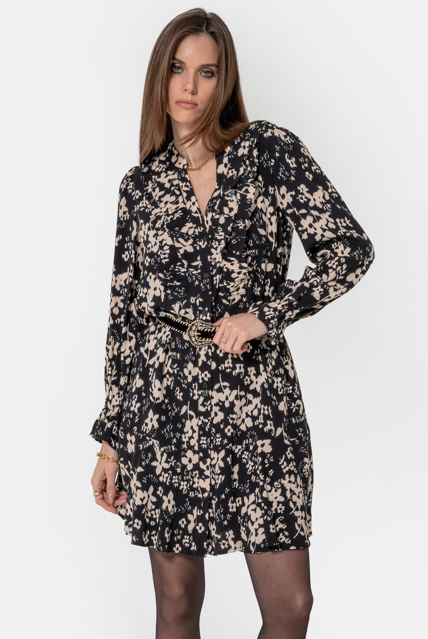 Robe courte imprimé floral | Elora