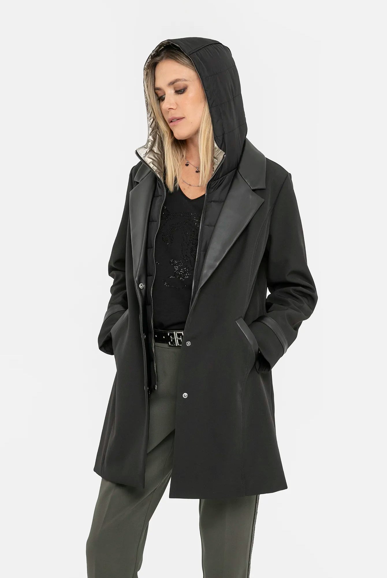 Parka 2 en 1 noir | Elora