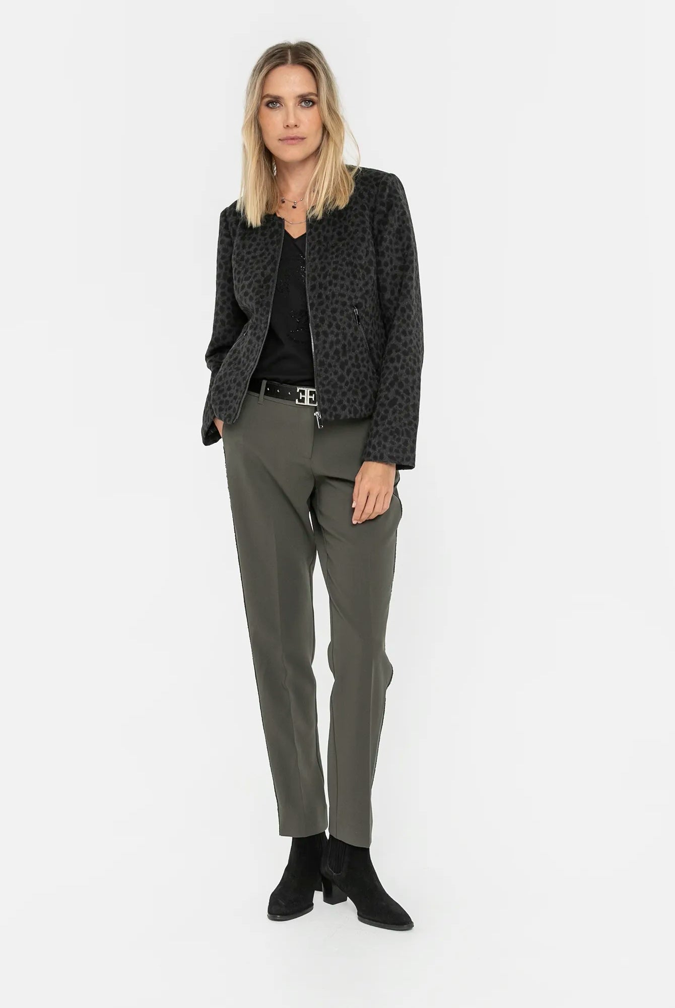 Pantalon cigarette kaki | Elora