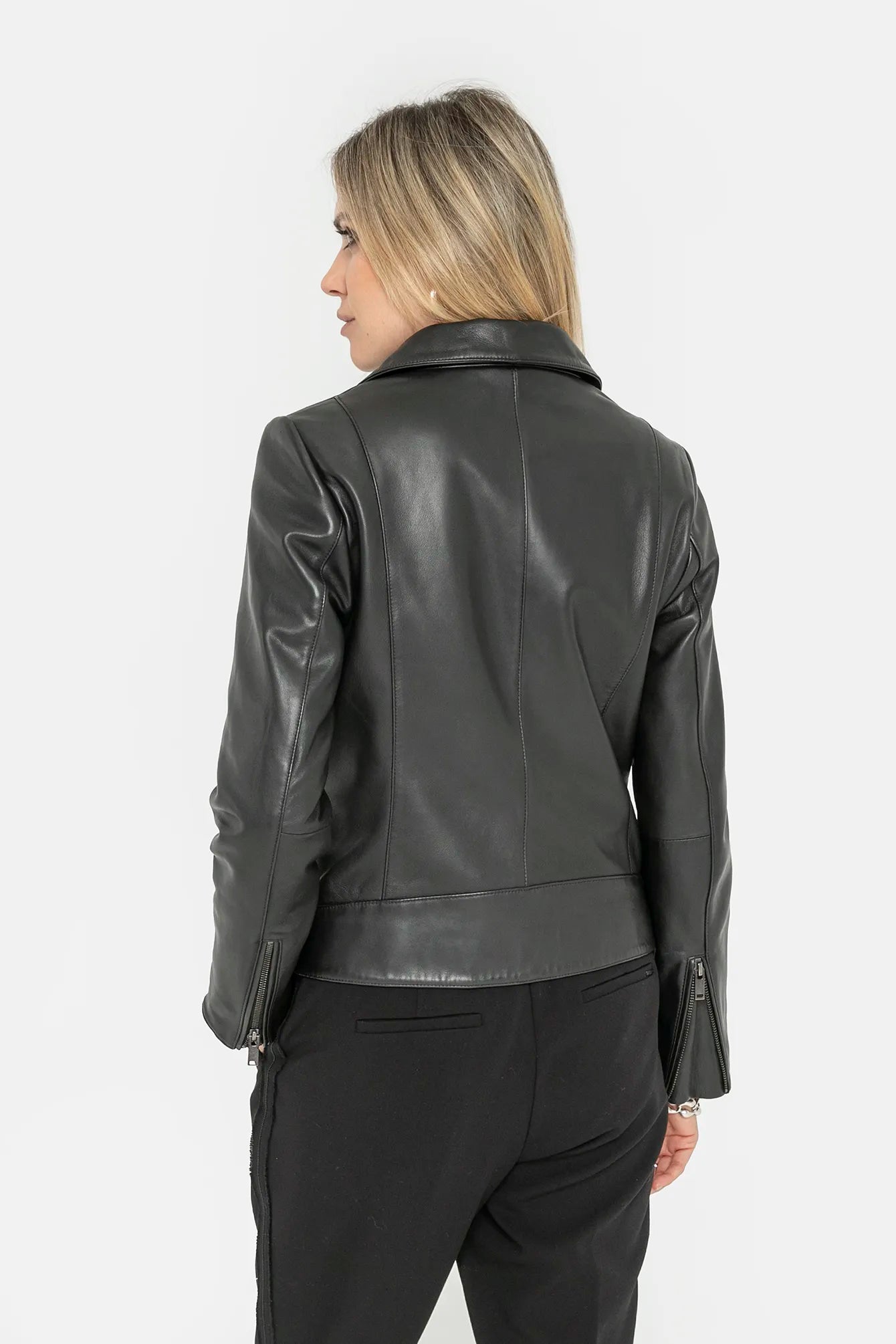 Perfecto en cuir noir | Elora