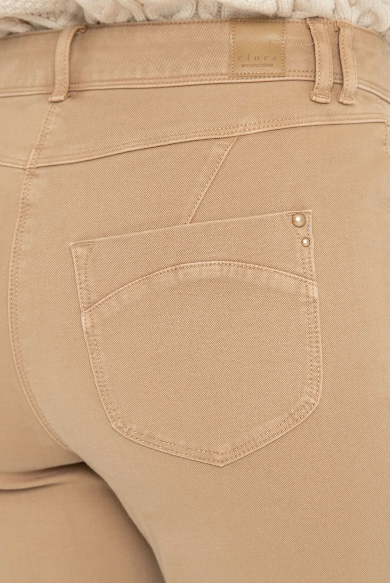 Pantalon slim beige | Elora
