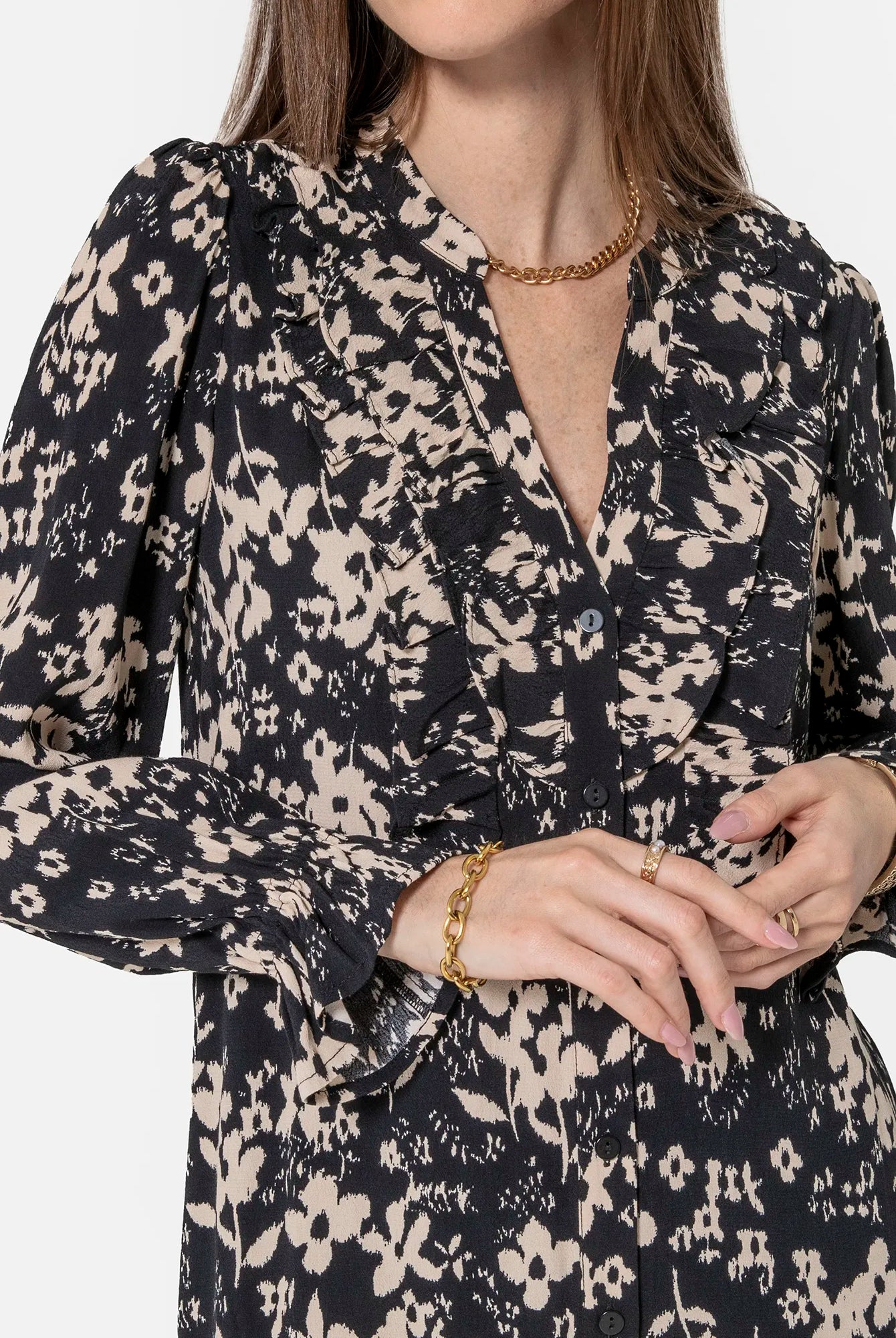 Robe courte imprimé floral | Elora