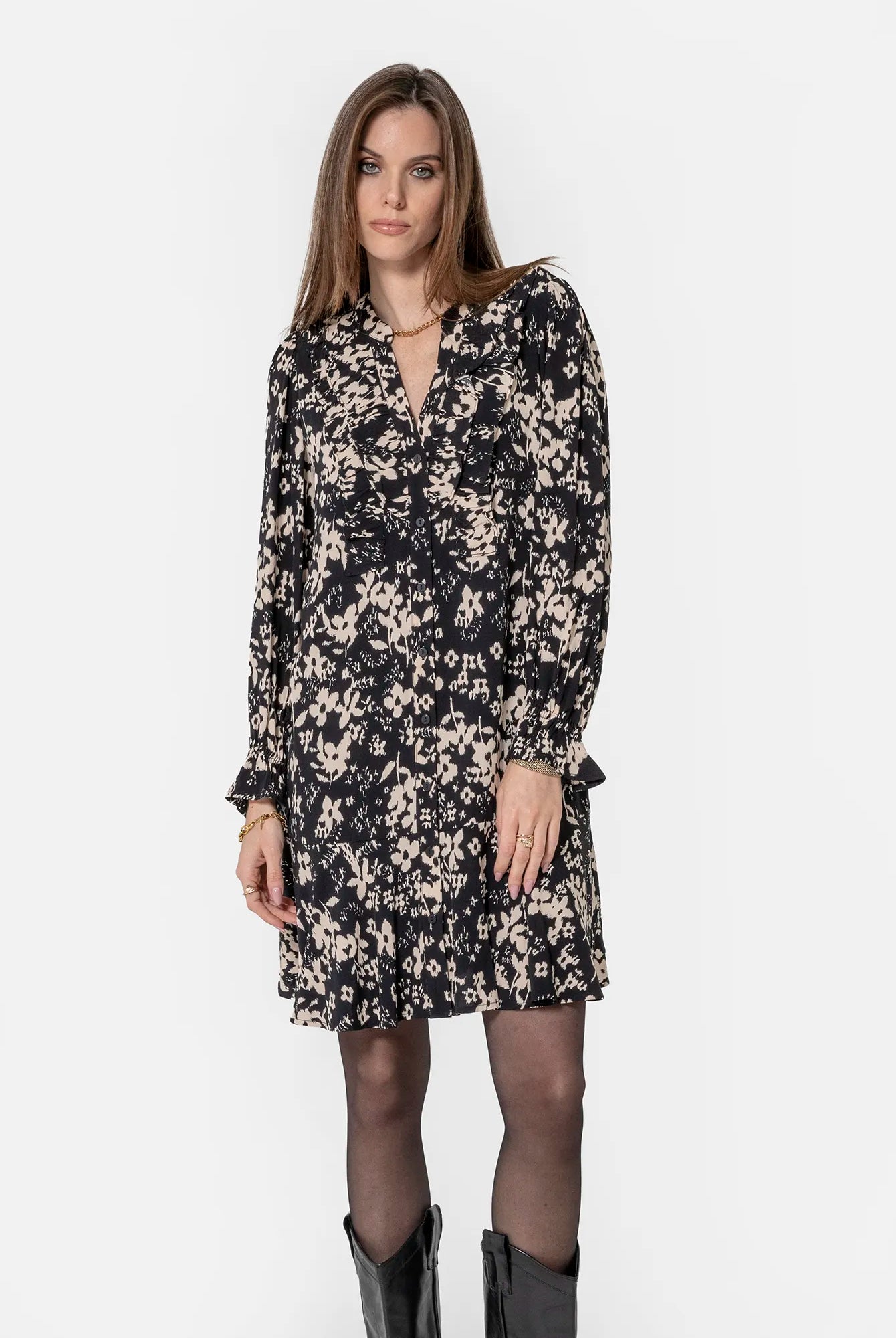 Robe courte imprimé floral | Elora