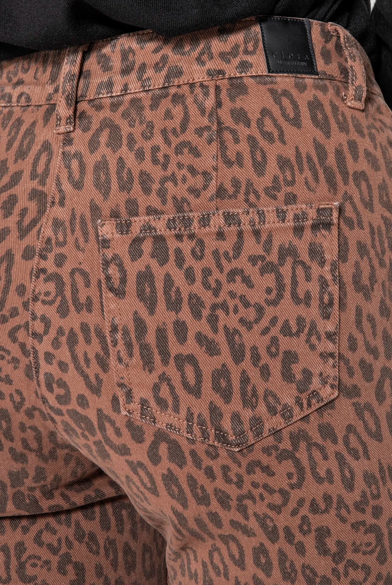 Pantalon bootcut à motif léopard | Elora