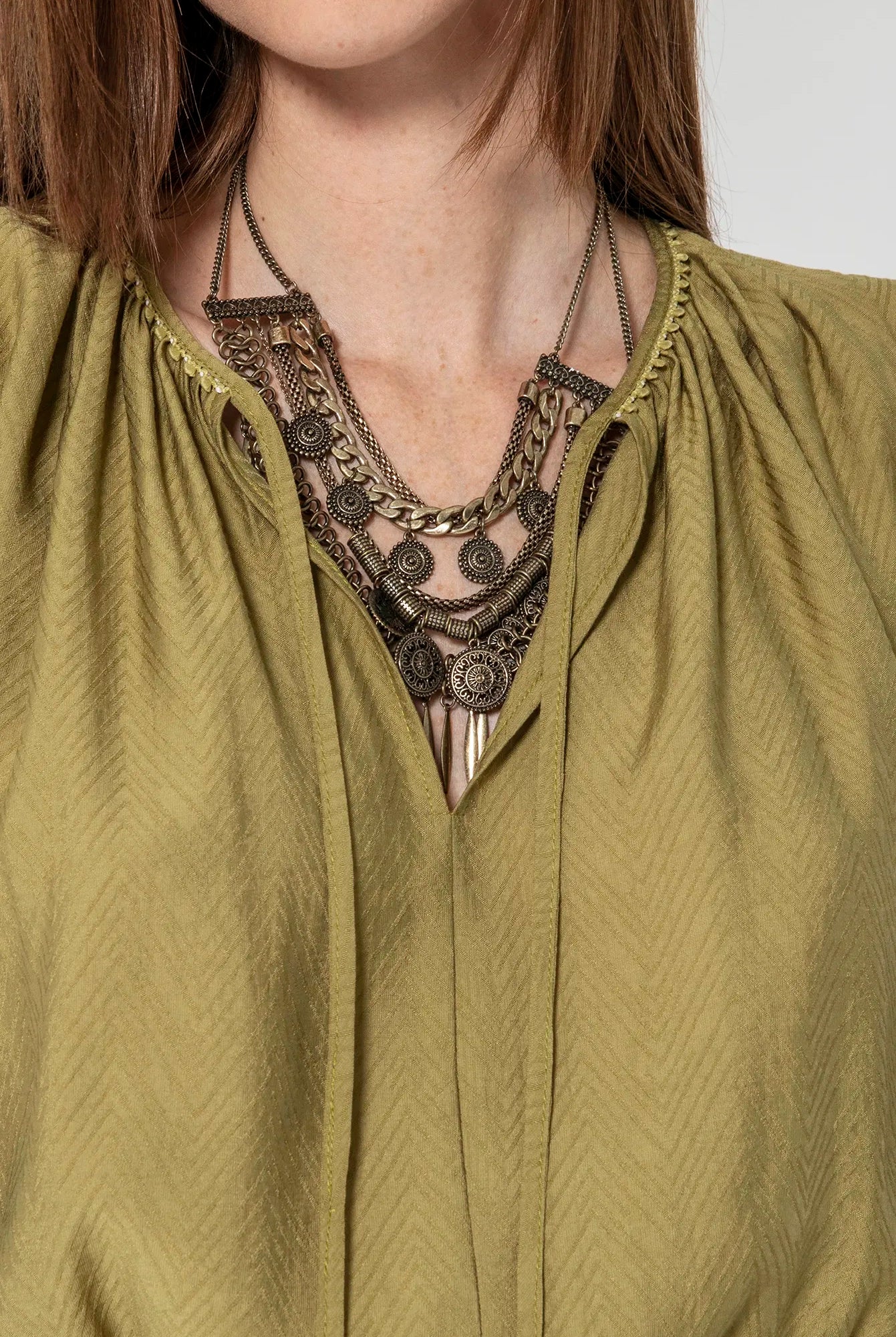Robe courte cintrée pistache | Elora