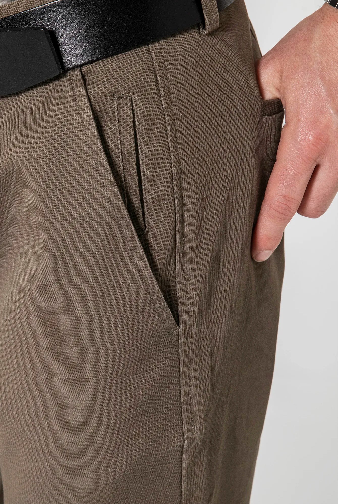 Pantalon chino kaki clair | Elora