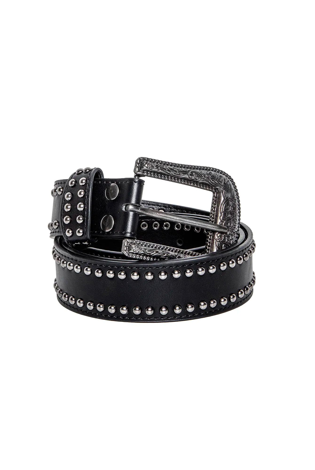 Ceinture cloutée noir | Elora