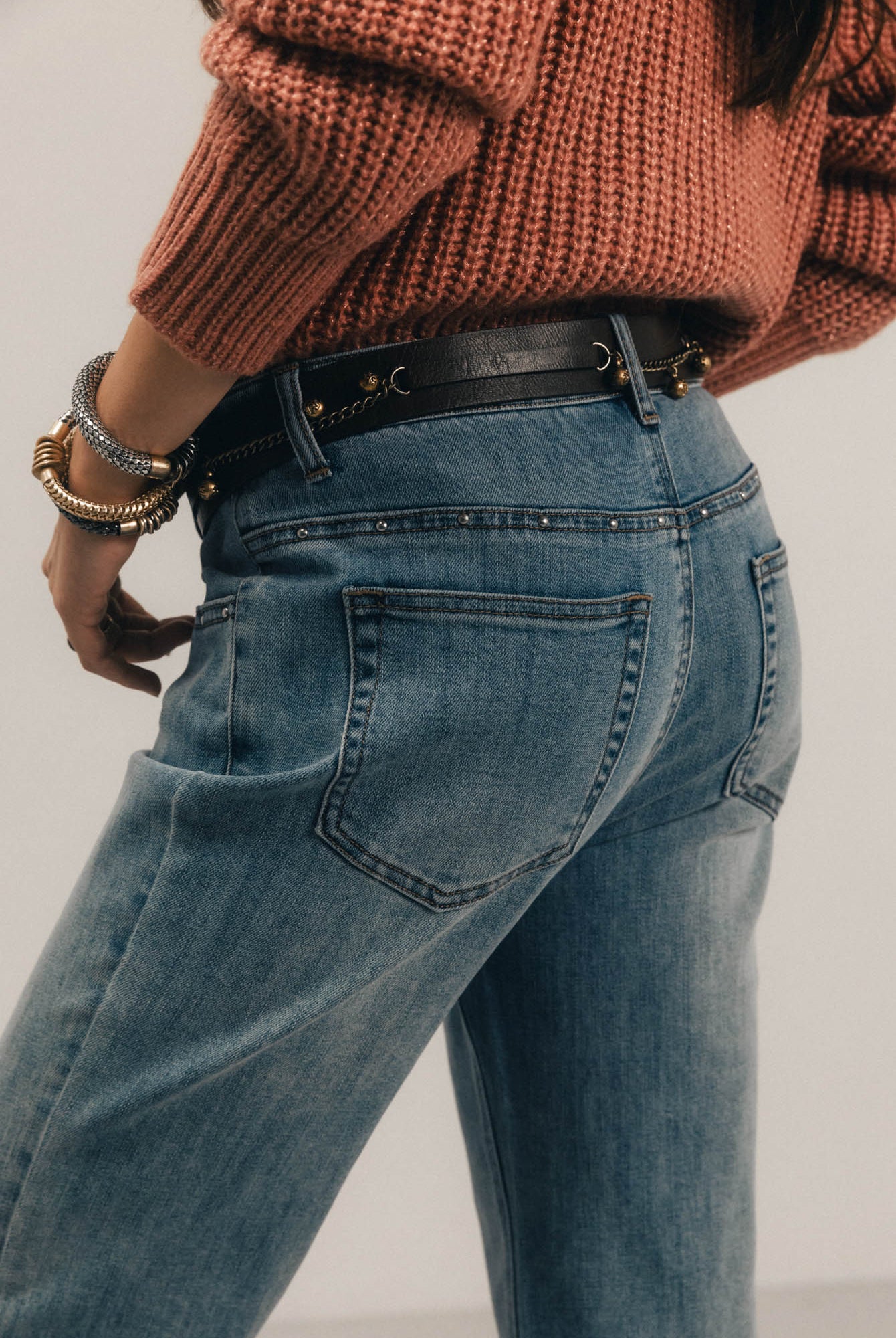 Jean flare bleu ciel seventies | Elora