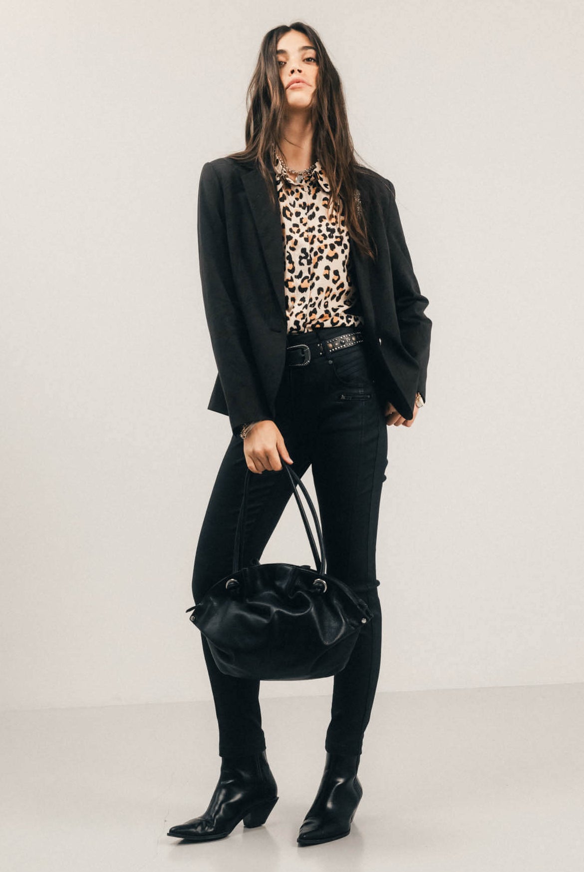 Chemise imprimé léopard bohème chic | Elora