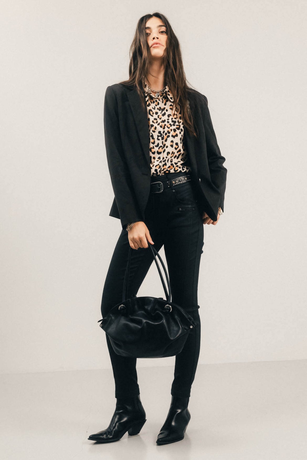 Chemise imprimé léopard bohème chic | Elora