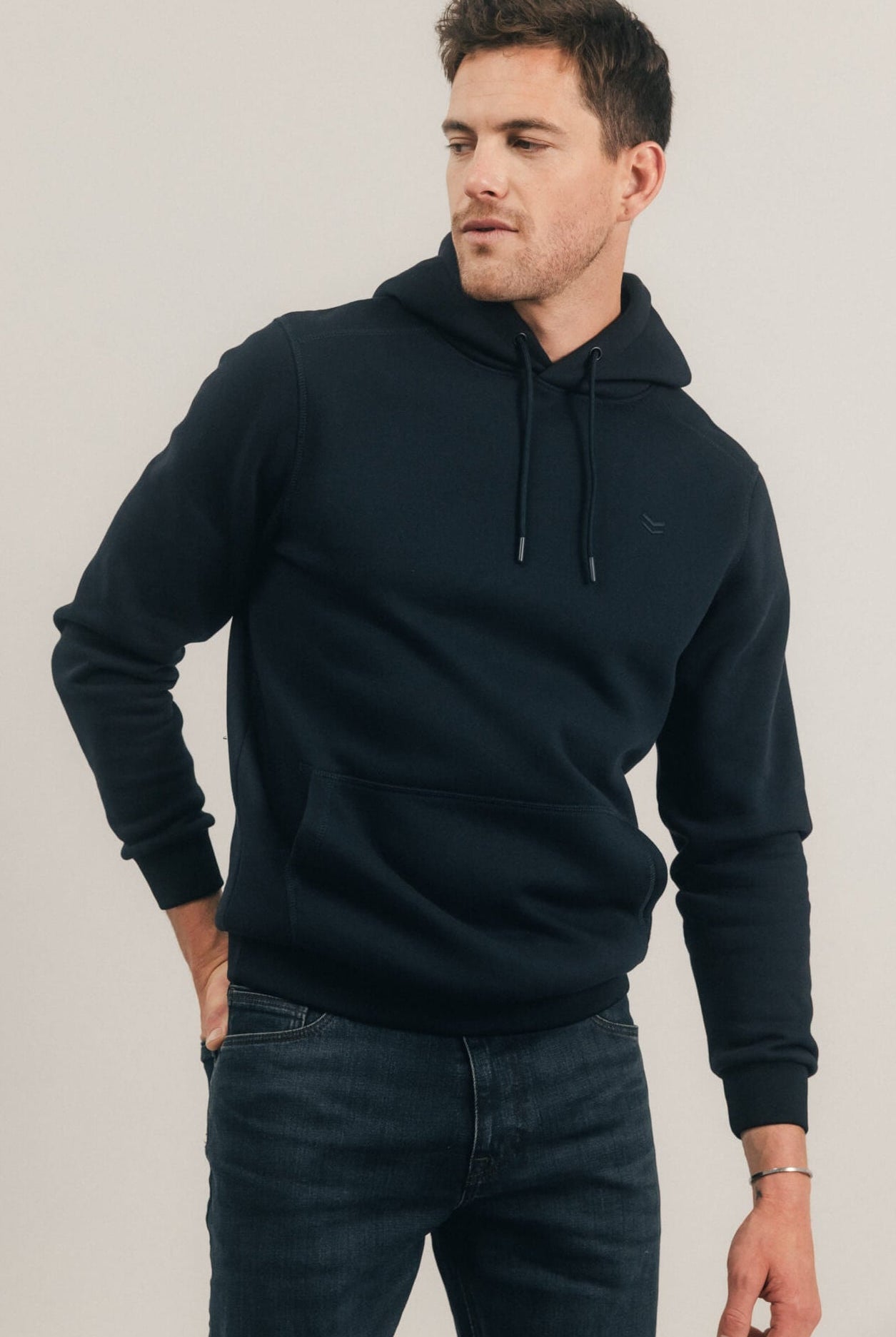 Sweat capuche navy urbain | Elora