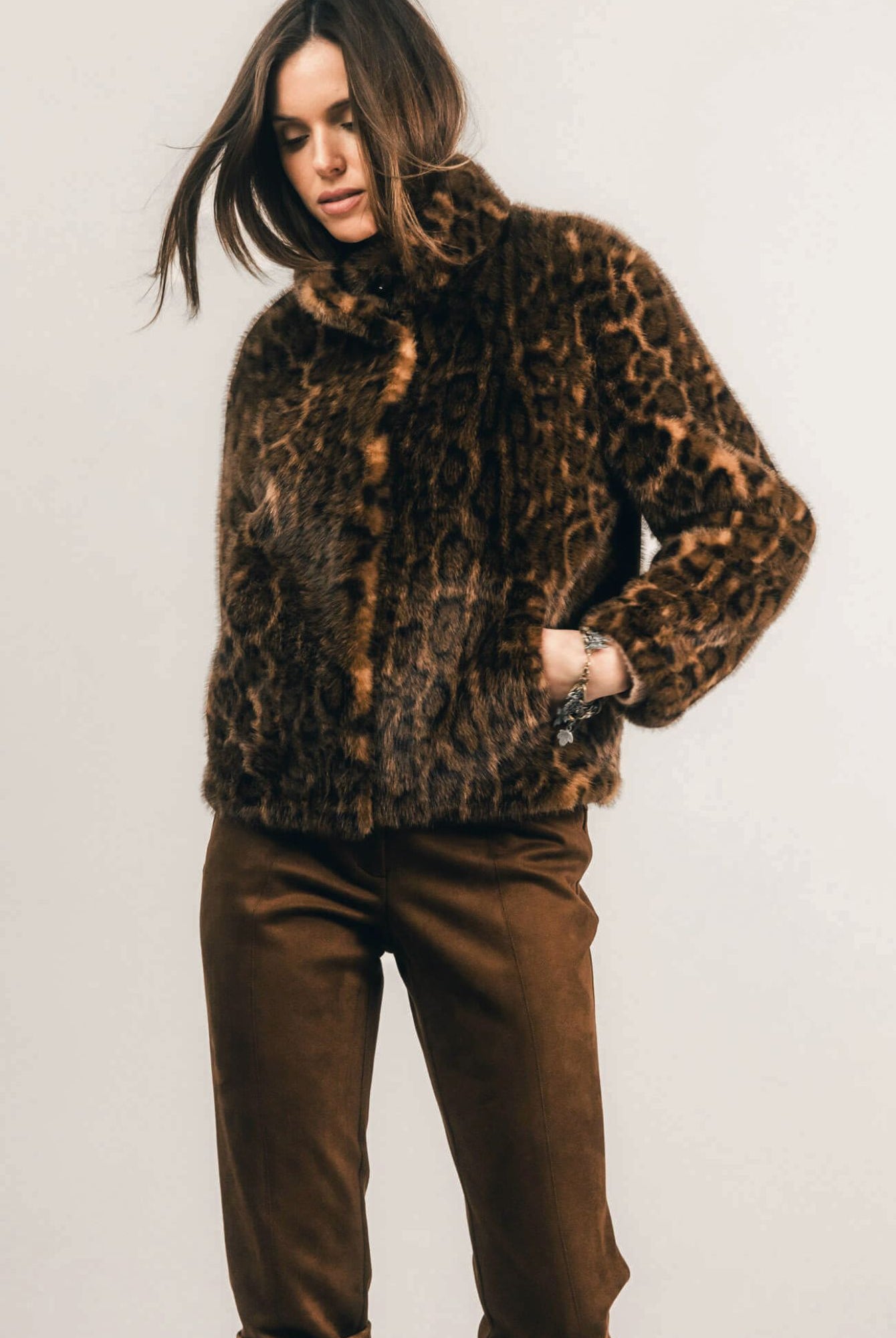 Blouson réversible léopard wild chic | Elora