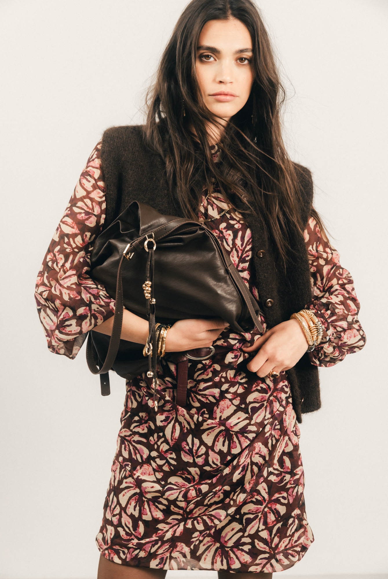 Gilet sans manches choco | Elora