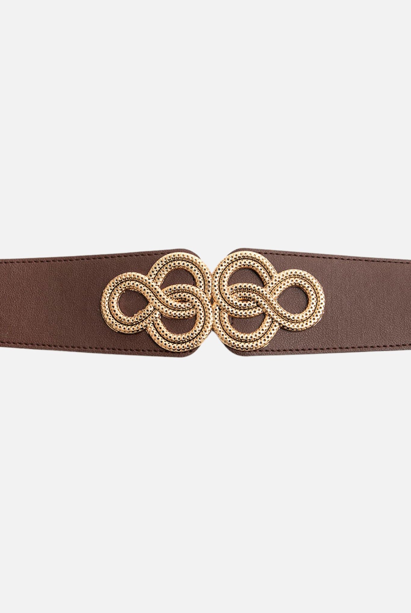 Ceinture élastique maxi boucle bordeaux | Elora
