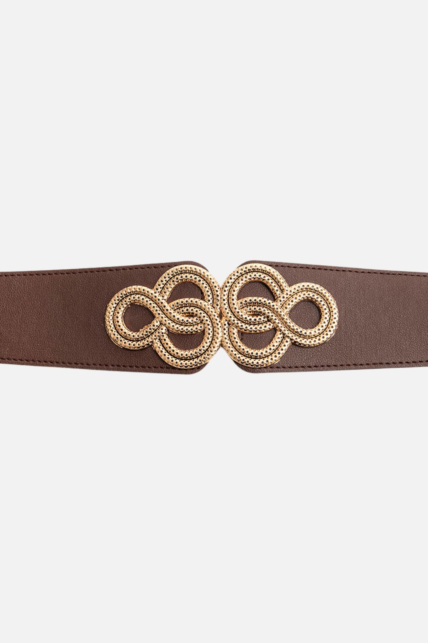 Ceinture élastique maxi boucle bordeaux | Elora