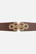 Ceinture élastique maxi boucle bordeaux | Elora