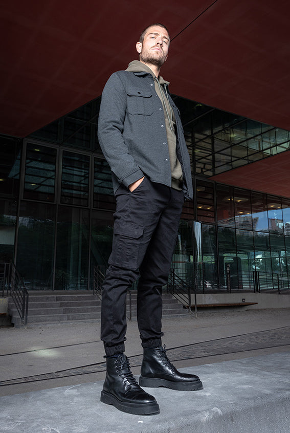 Pantalon cargo noir | Elora