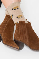 Chaussettes motif beige | Elora