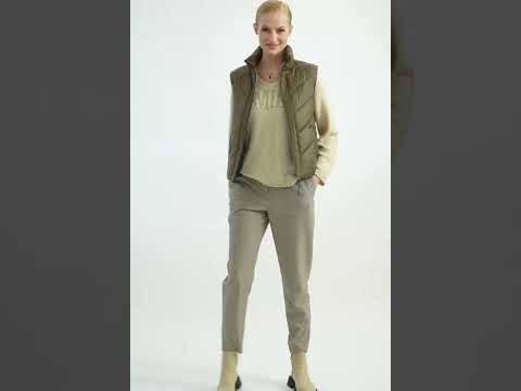 Doudoune sans manches coloris bronze | Elora