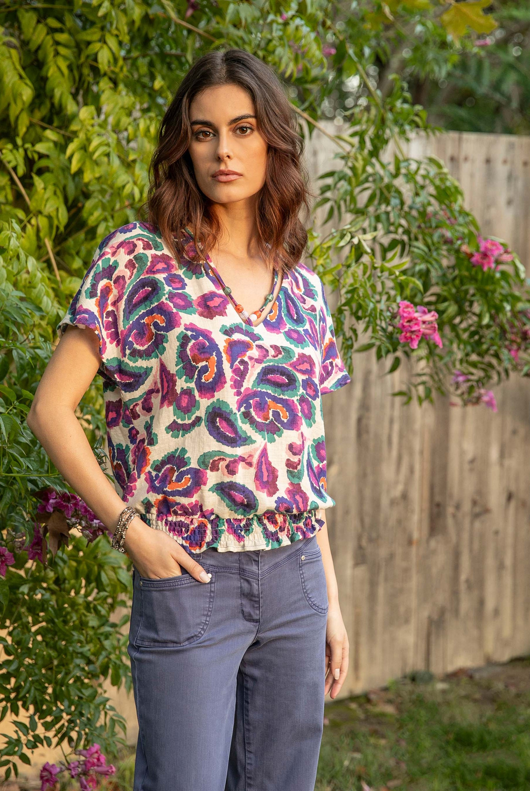 Blouse imprimé multico | Elora