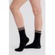 Chaussettes fantaisie motif torsadé noir