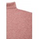 Poncho col roulé rose