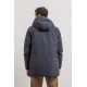 Parka mi-longue réversible coloris navy