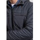 Parka mi-longue réversible coloris navy