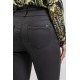 Pantalon slim enduit noir