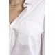 Chemise coupe droite blanche