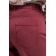 Pantalon large coloris carmin