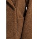 Manteau réversible coloris toffee